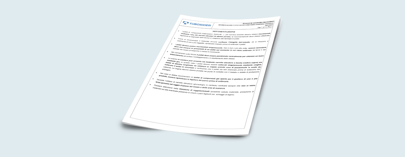 Sicurezza componenti -R1, Tubosider